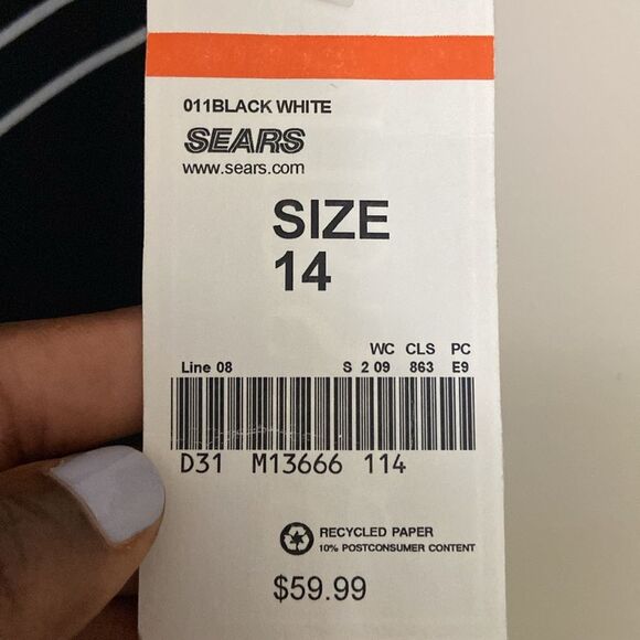 NWT Ronni Nicole By Ouieda Vintage Black White Maxi Dress size 14 Y2K Events - Picture 6 of 9